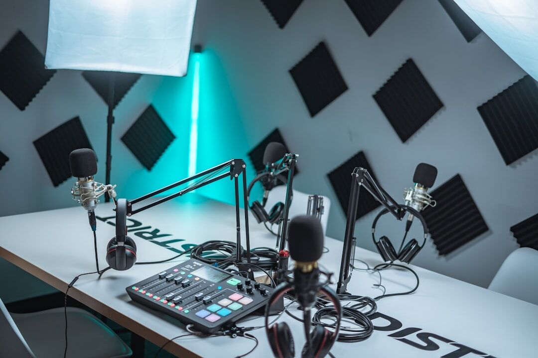 corporate podcast recording