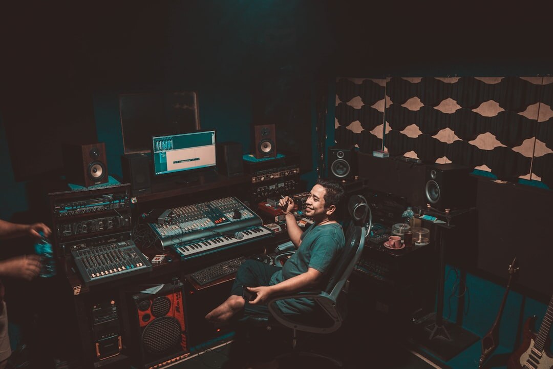 recording equipment setup